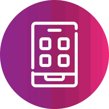 Vektör Mobil simge illüstrasyonu