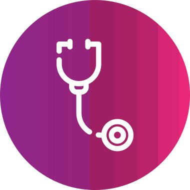 stetoskop vektör simgesi modern illüstrasyon