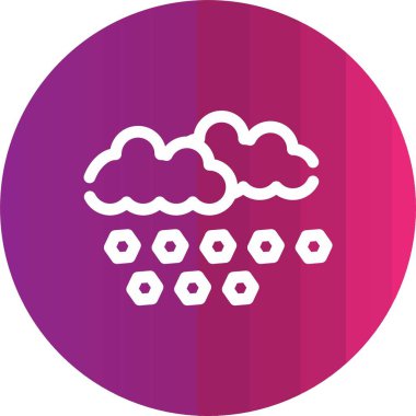 Bulut simgesi vektör illüstrasyonu