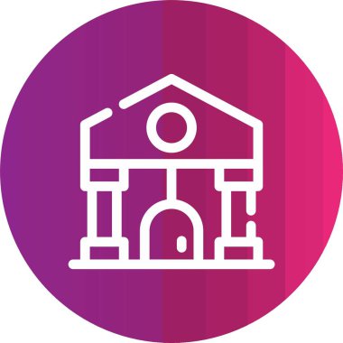 Modern yapı simgesinin vektör illüstrasyonu