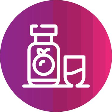 Benzersiz ilaç şişesi vektör simgesi