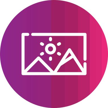 Modern simgenin vektör illüstrasyonu