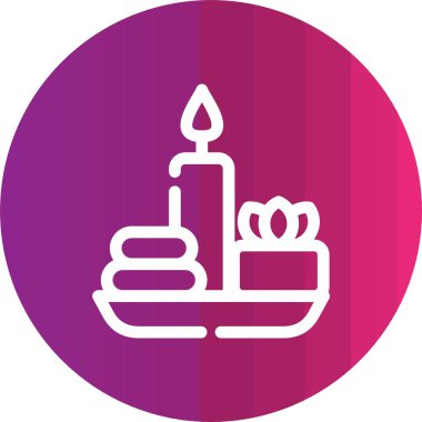 Kek. Web simgesi basit illüstrasyon