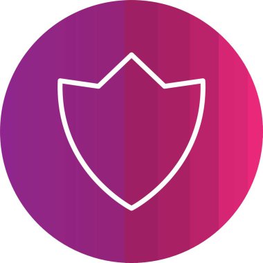 kalkan ikon vektör illüstrasyonu