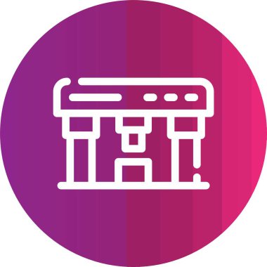 güzel sütun vektör simgesi