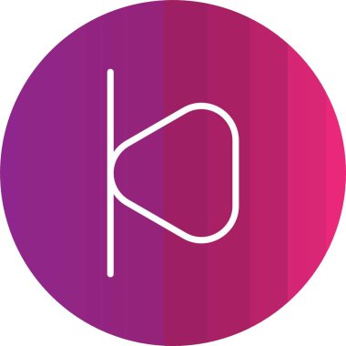 Modern b 'nin vektör illüstrasyonu eksik simgesi