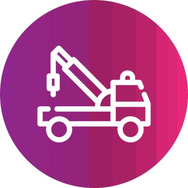 Bir kamyon simgesinin vektör çizimi