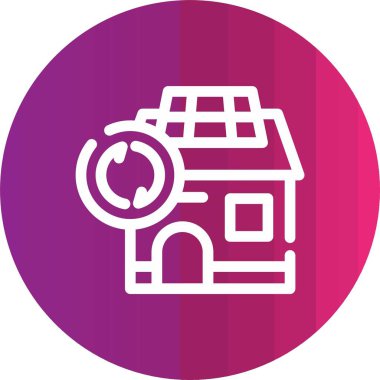 Modern Ev 'in Vektör İllüstrasyonu