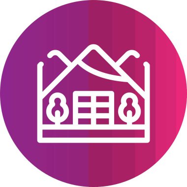 ev simgesi vektör illüstrasyonu