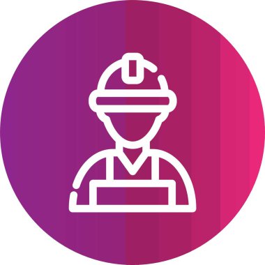 vektör inşaat kask simgesi