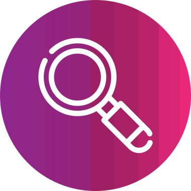 Büyütme cam simgesi vektör illüstrasyonu