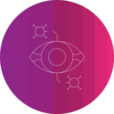 Göz vektör çizgisi simgesi olan güzel göz