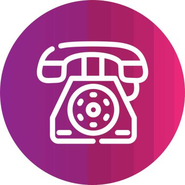 Vektör telefon simgesi illüstrasyonu