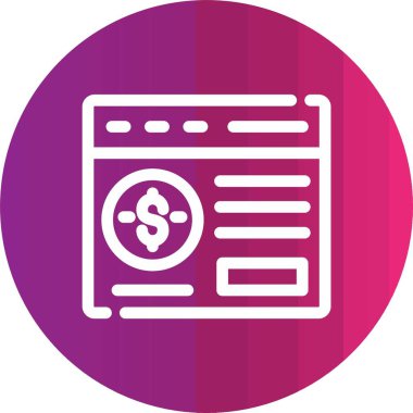 vektör para çantası simgesini