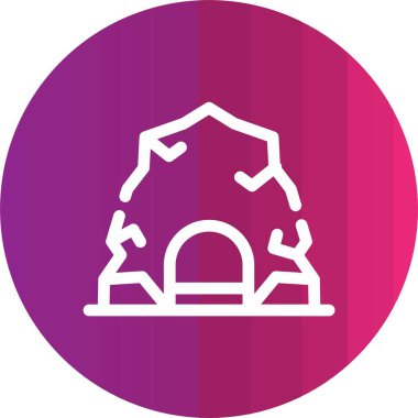 Bir ev simgesinin vektör illüstrasyonu