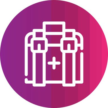 Çanta vektör simgesi modern basit vektör illüstrasyonu