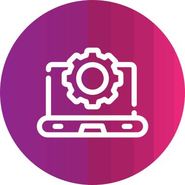 vektör dizüstü simgesi illüstrasyonu