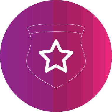 Bir yıldız simgesinin vektör illüstrasyonu