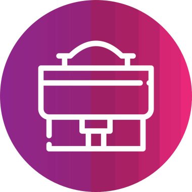 vektör evrak çantası simgesi illüstrasyonu