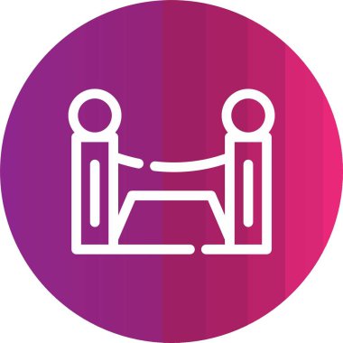 iki sandalye vektör simgesi