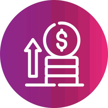 Dolar işaretinin vektör illüstrasyonu