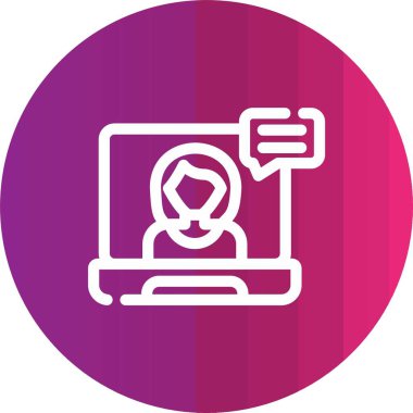 vektör dizüstü simgesi illüstrasyonu