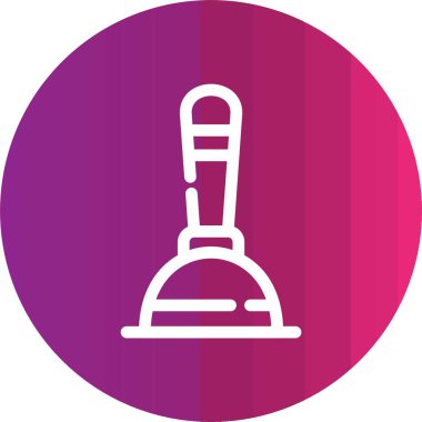 Kürek simgesinin vektör illüstrasyonu