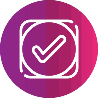 vektör onay işareti simgesi