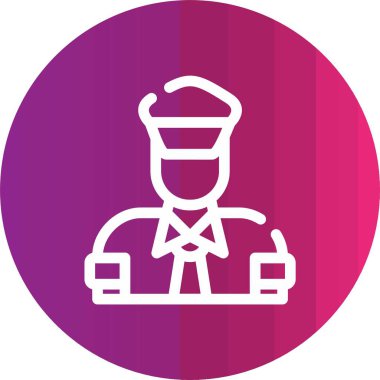 Polis simge vektör çizim