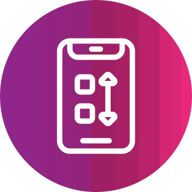 Vektör Mobil simge illüstrasyonu