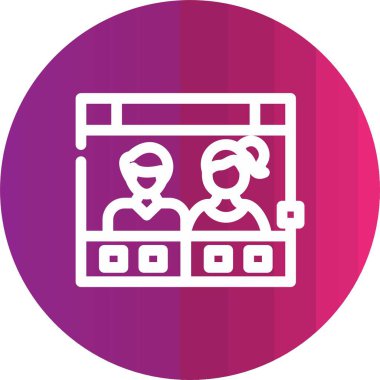 Seo simgesinin vektör illüstrasyonu