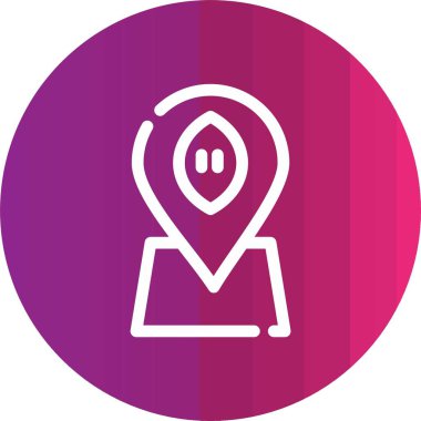 harita simgesinin vektör illüstrasyonu