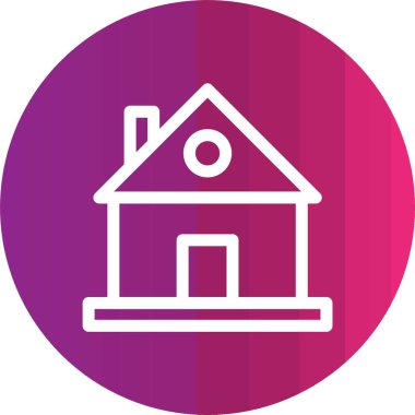 Ev ikonu. vektör illüstrasyonu