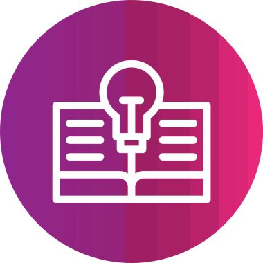 Güzel Kitap Vektörü Glyph simgesi