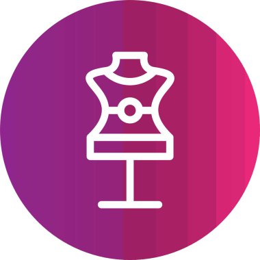 Eşsiz Dikiş Makinesi Vektörü Glyph Simgesi