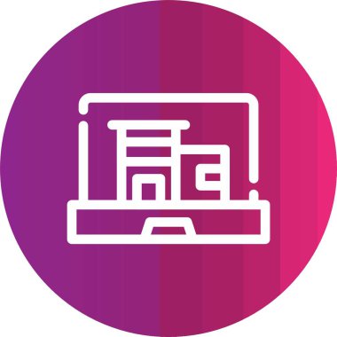 Modern simgenin vektör illüstrasyonu