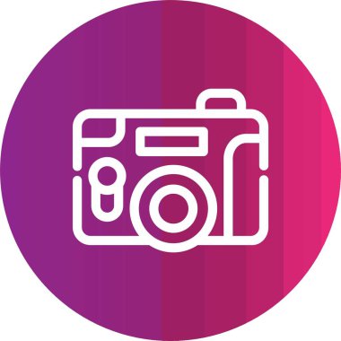 kamera simgesi vektör illüstrasyonu