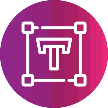 Modern bir simgenin vektör illüstrasyonu