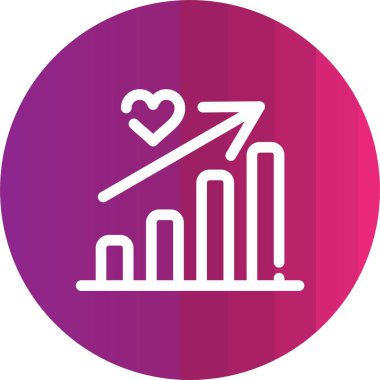 grafik simgesinin vektör illüstrasyonu