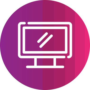 Dizüstü bilgisayar simgesi vektör çizimi