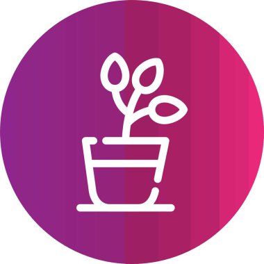 Bahçe simgesinin vektör illüstrasyonu