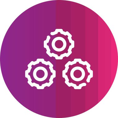 dişli simgesinin vektör illüstrasyonu