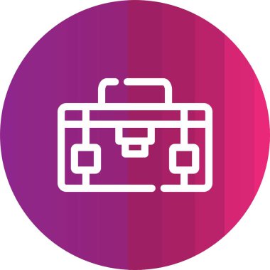 vektör evrak çantası simgesi, vektör illüstrasyonu