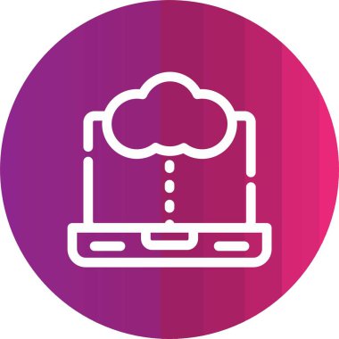 vektör bulut simgesi