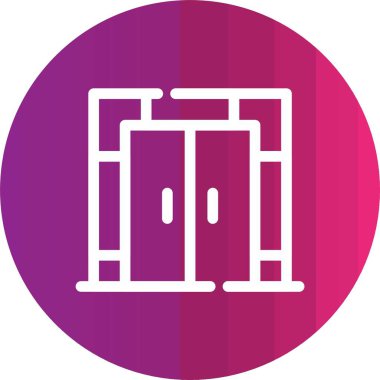 Modern yapı simgesinin vektör illüstrasyonu