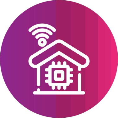 Güzel Ev vektör satırı simgesi