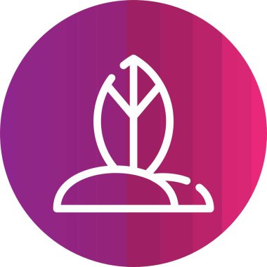 Eşsiz Yaprak Vektörü Kabartma Simgesi