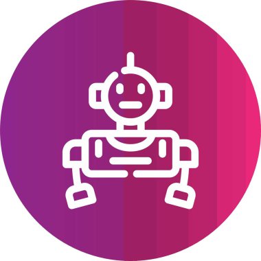 robot ikon vektör illüstrasyonu