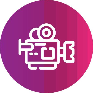 video kamera web simgesi, vektör çizim