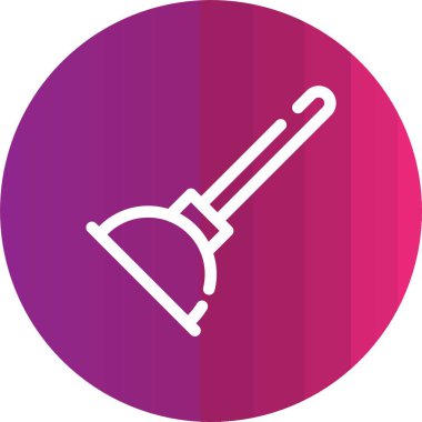 kürek simgesi vektör illüstrasyonu